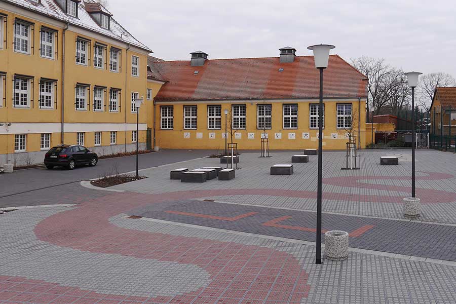 Schoolyard Lucas-Cranach-Gymnasium Wittenberg